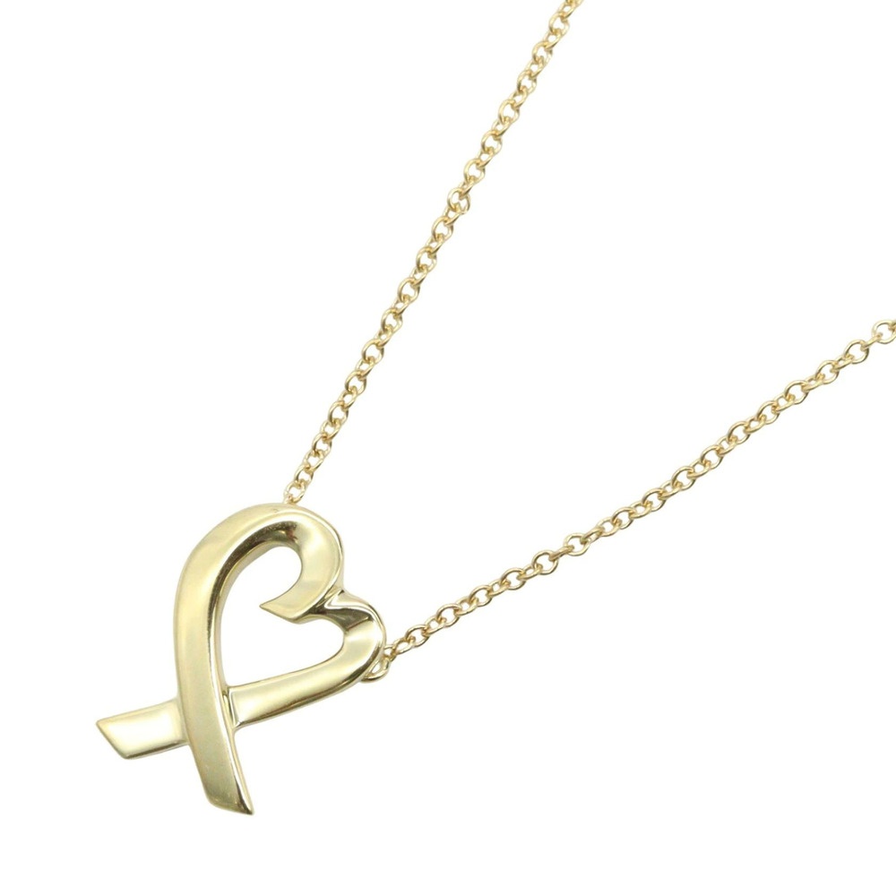 Tiffany Co Paloma Picasso Loving Heart Necklace Yellow Gold